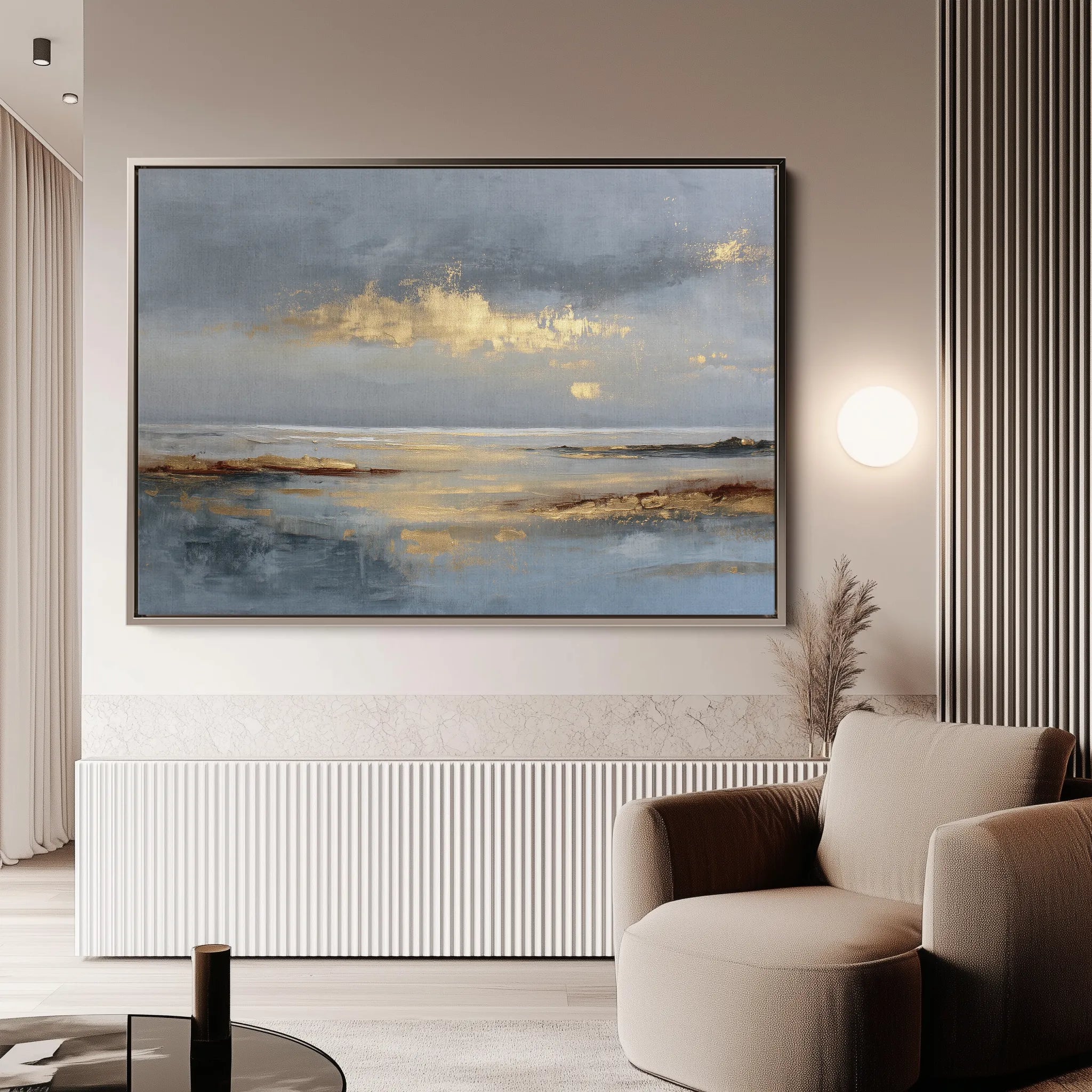 Abstract 1684 Canvas Art 60 x 40 cm / Black