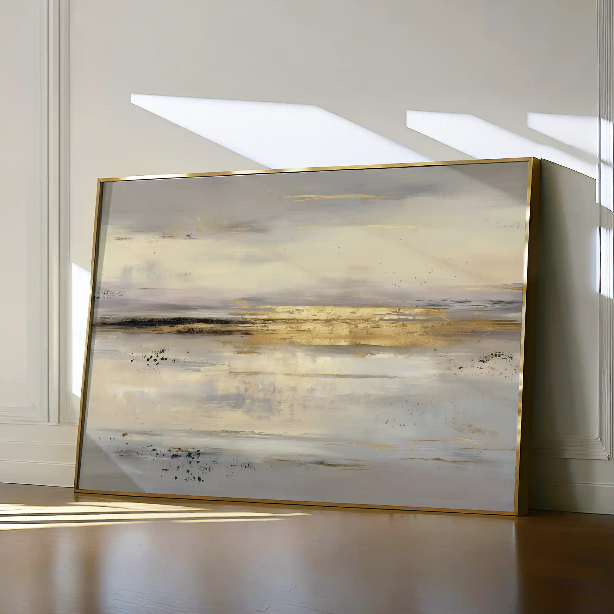 Abstract 1686 Canvas Art 60 x 40 cm / Black