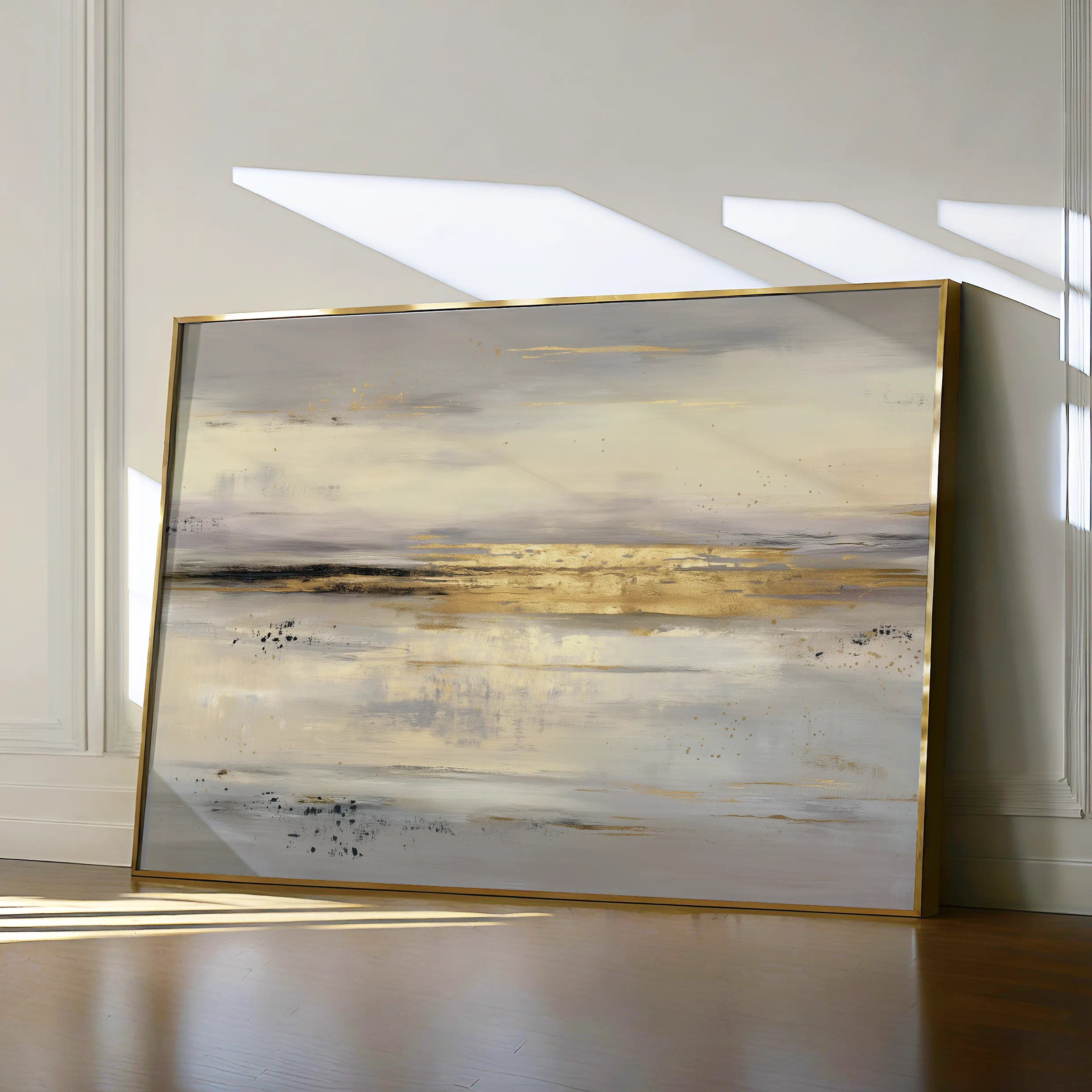 Abstract 1686 Canvas Art 60 x 40 cm / Black