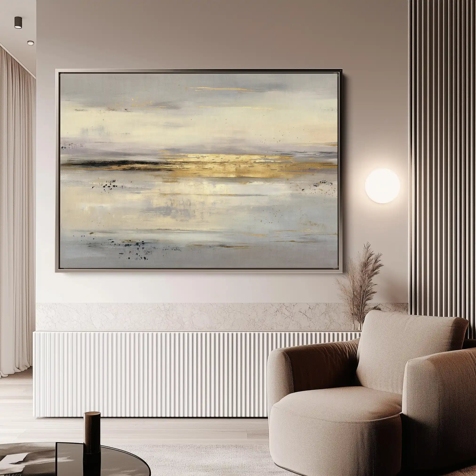 Abstract 1686 Canvas Art 60 x 40 cm / Black