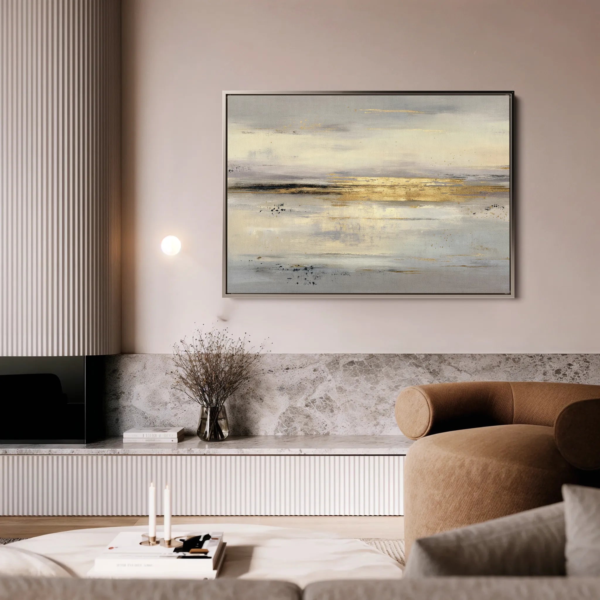 Abstract 1686 Canvas Art 60 x 40 cm / Black