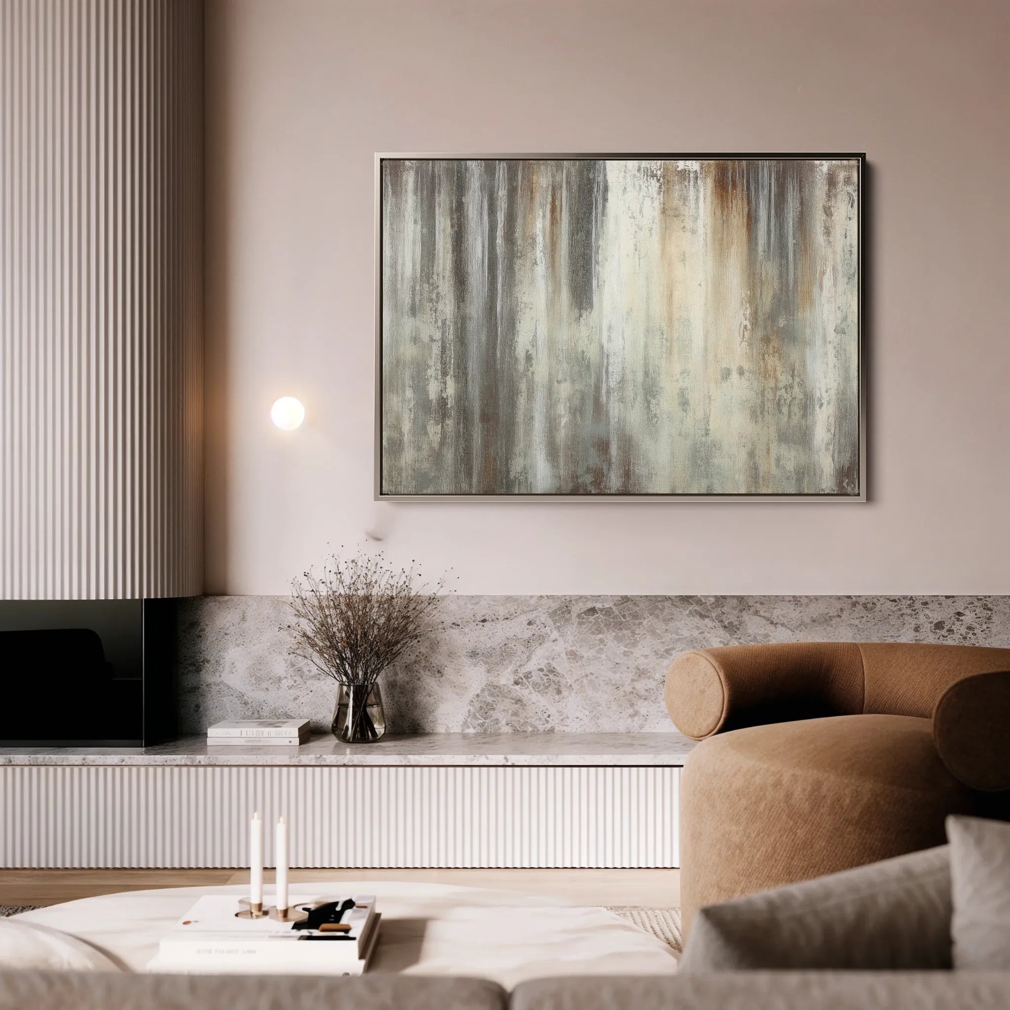Abstract 1688 Canvas Art 60 x 40 cm / Black