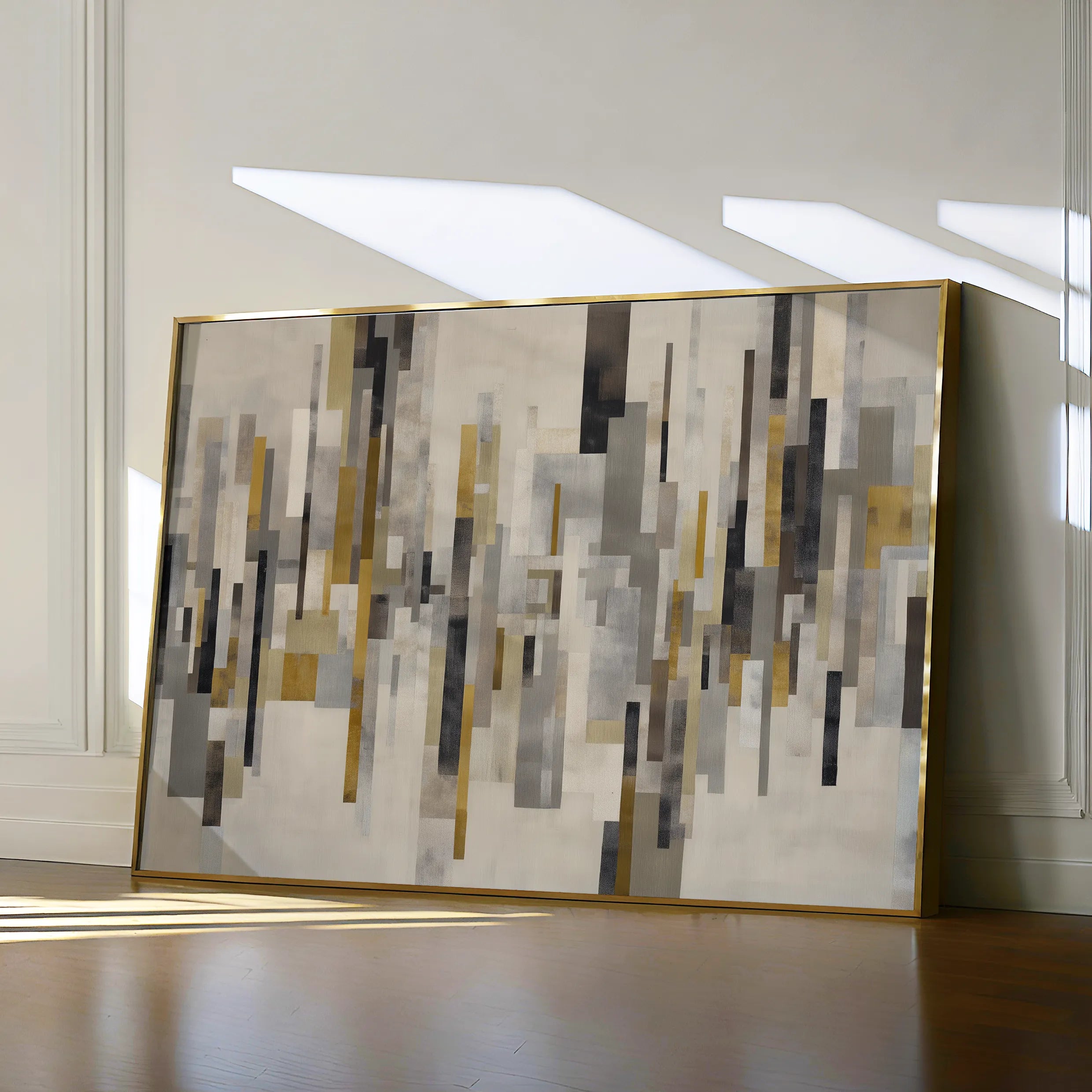 Abstract 1689 Canvas Art 60 x 40 cm / Black