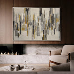Abstract 1689 Canvas Art 60 x 40 cm / Black