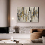 Abstract 1689 Canvas Art 60 x 40 cm / Black