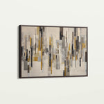 Abstract 1689 Canvas Art 60 x 40 cm / Black