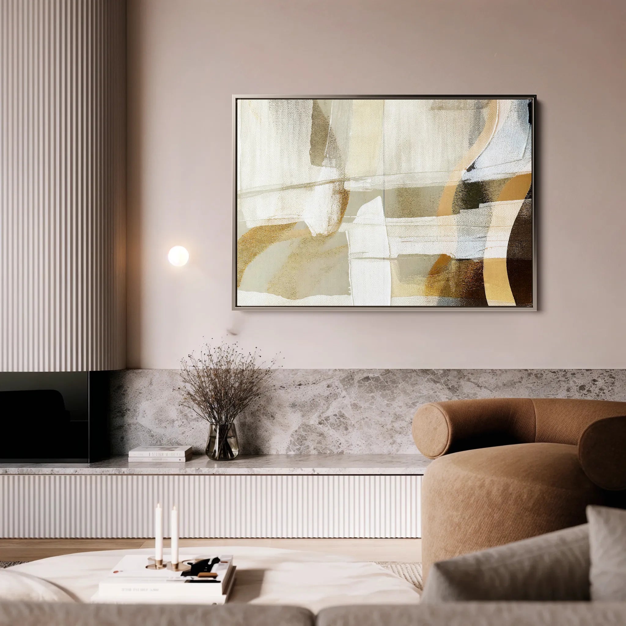 Abstract 169 Canvas Art 60 x 40 cm / Black