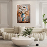 Floral 169 Canvas Art 60 x 40 cm / Black