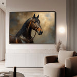 Horses 169 Canvas Art 60 x 40 cm / Black