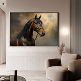 Horses 169 Canvas Art 60 x 40 cm / Black