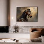 Horses 169 Canvas Art 60 x 40 cm / Black