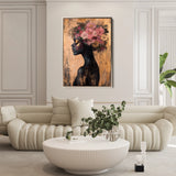 Portrait 169 Canvas Art 60 x 40 cm / Black