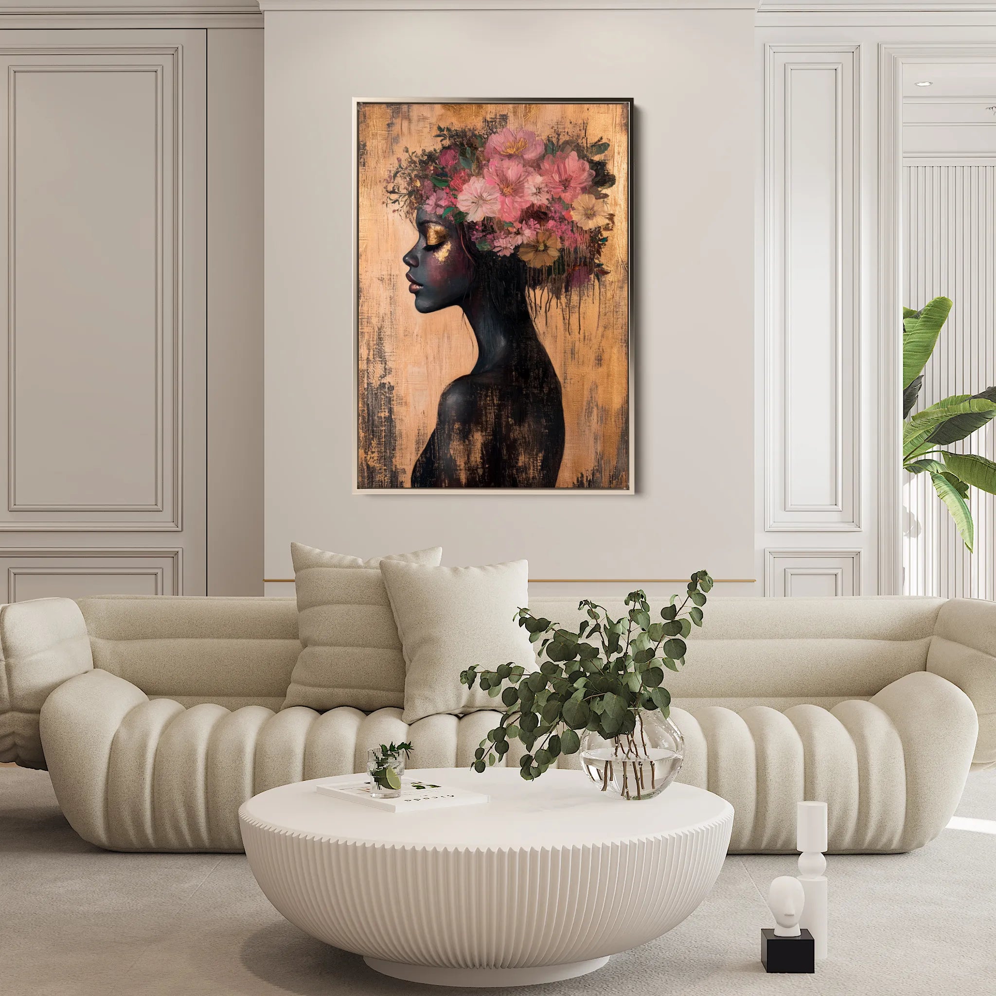 Portrait 169 Canvas Art 60 x 40 cm / Black