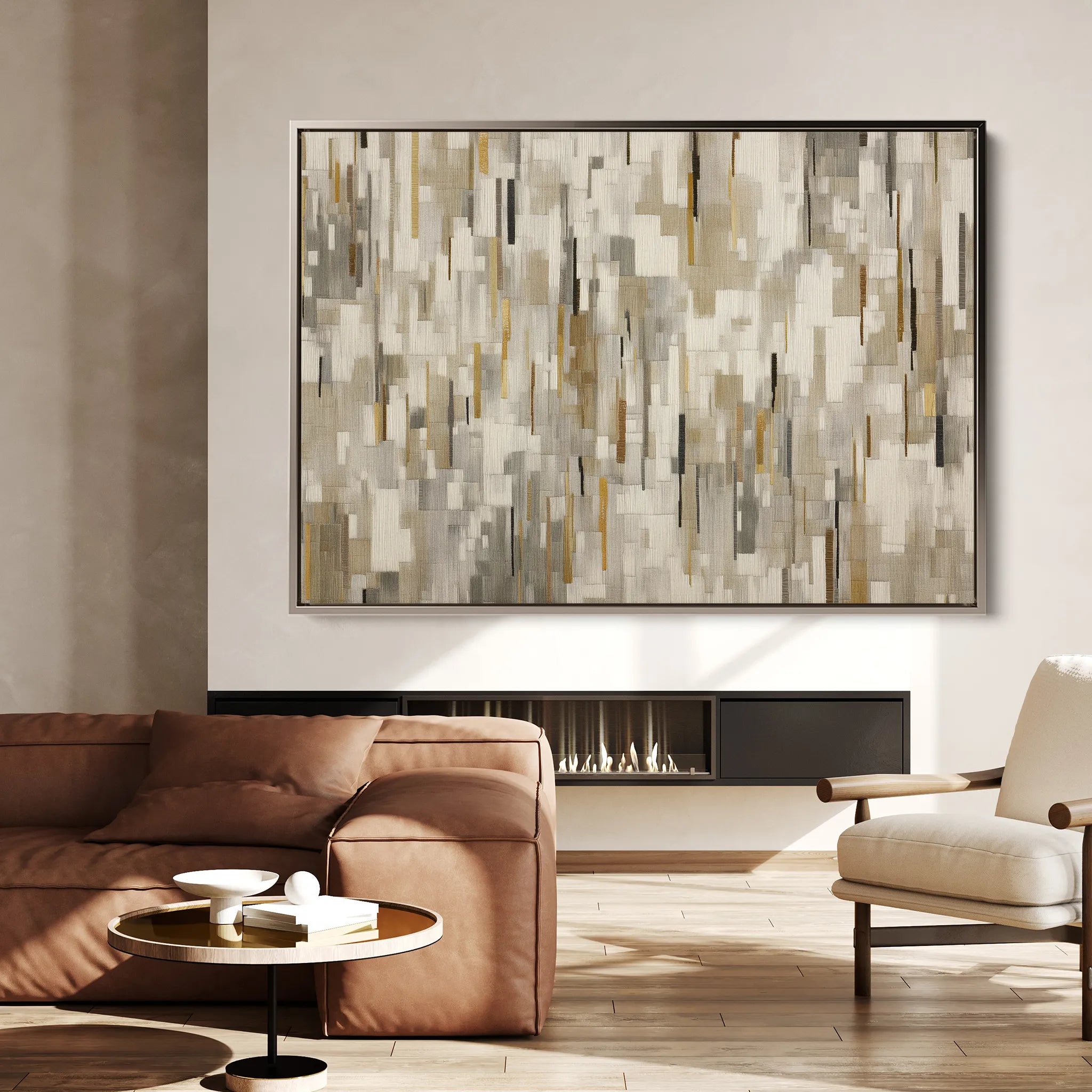 Abstract 1690 Canvas Art 60 x 40 cm / Black