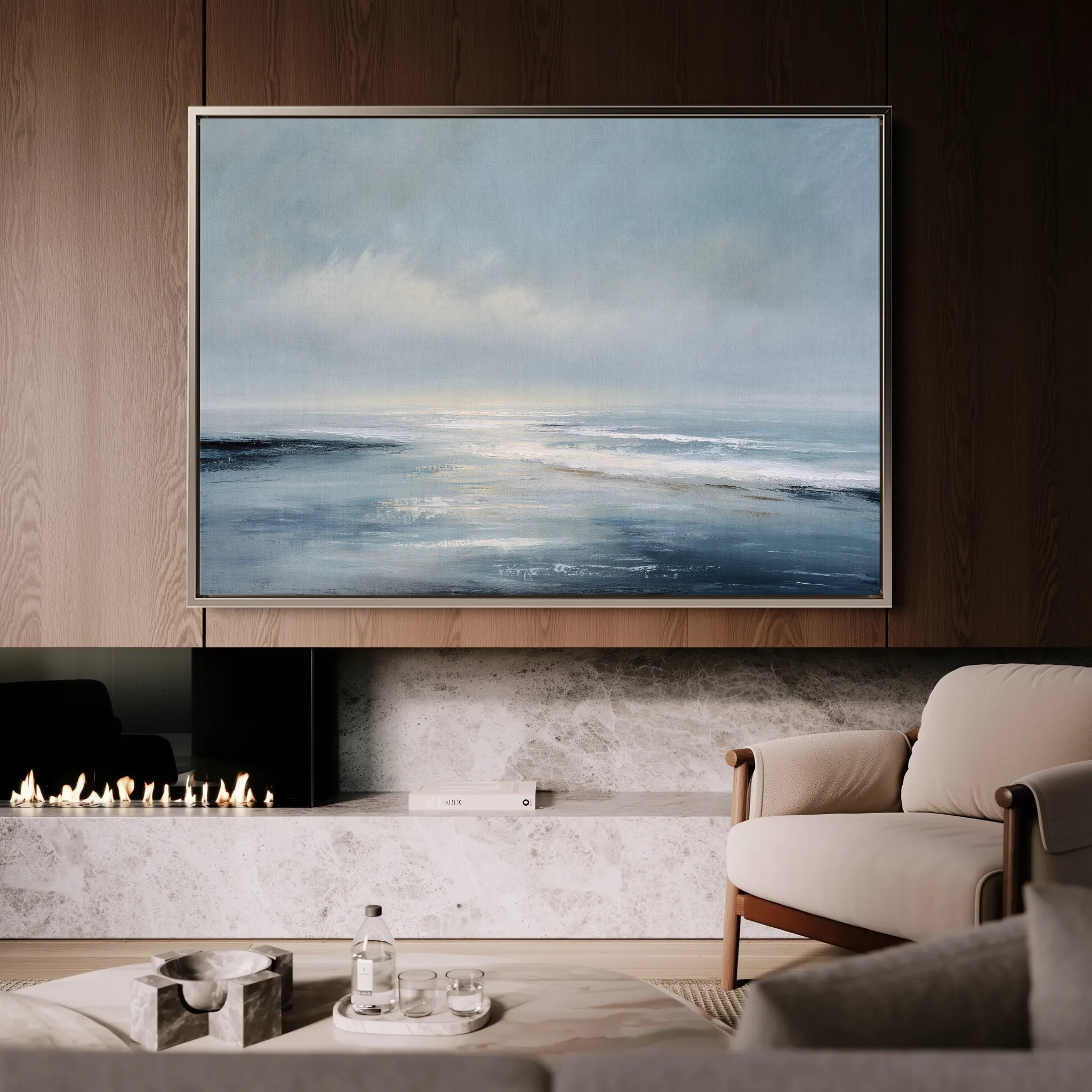 Abstract 1692 Canvas Art 60 x 40 cm / Black