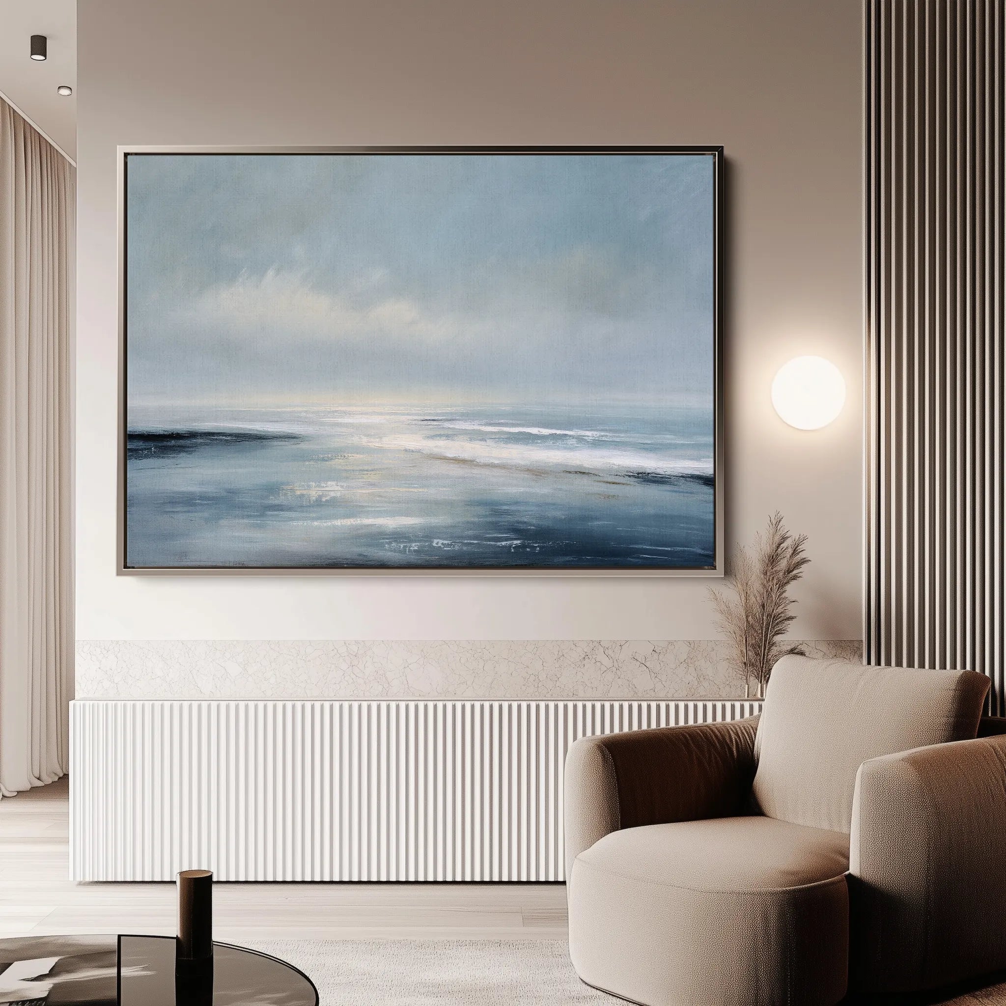 Abstract 1692 Canvas Art 60 x 40 cm / Black