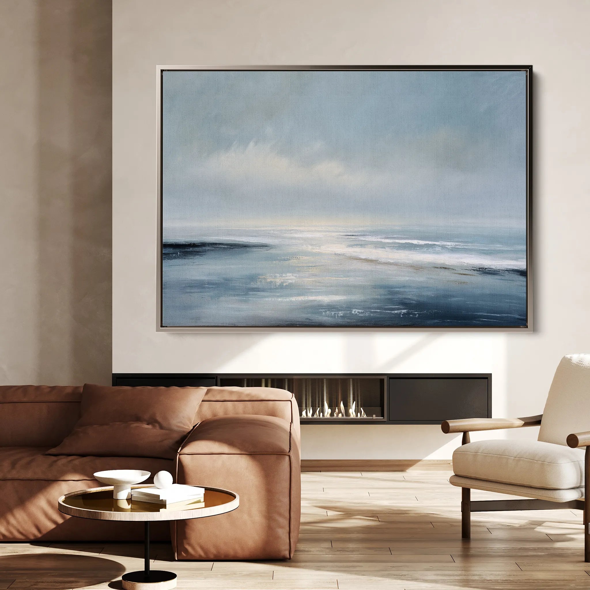 Abstract 1692 Canvas Art 60 x 40 cm / Black