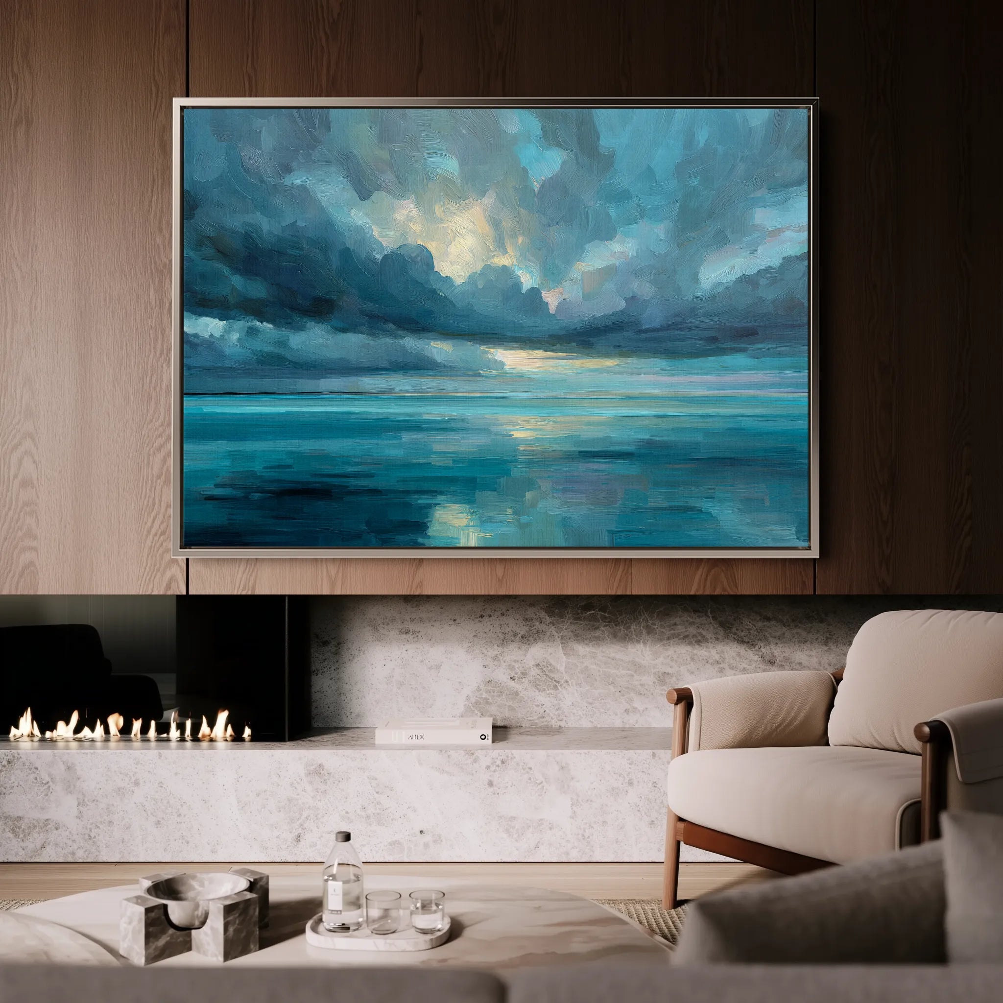 Abstract 1695 Canvas Art 60 x 40 cm / Black