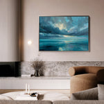Abstract 1695 Canvas Art 60 x 40 cm / Black