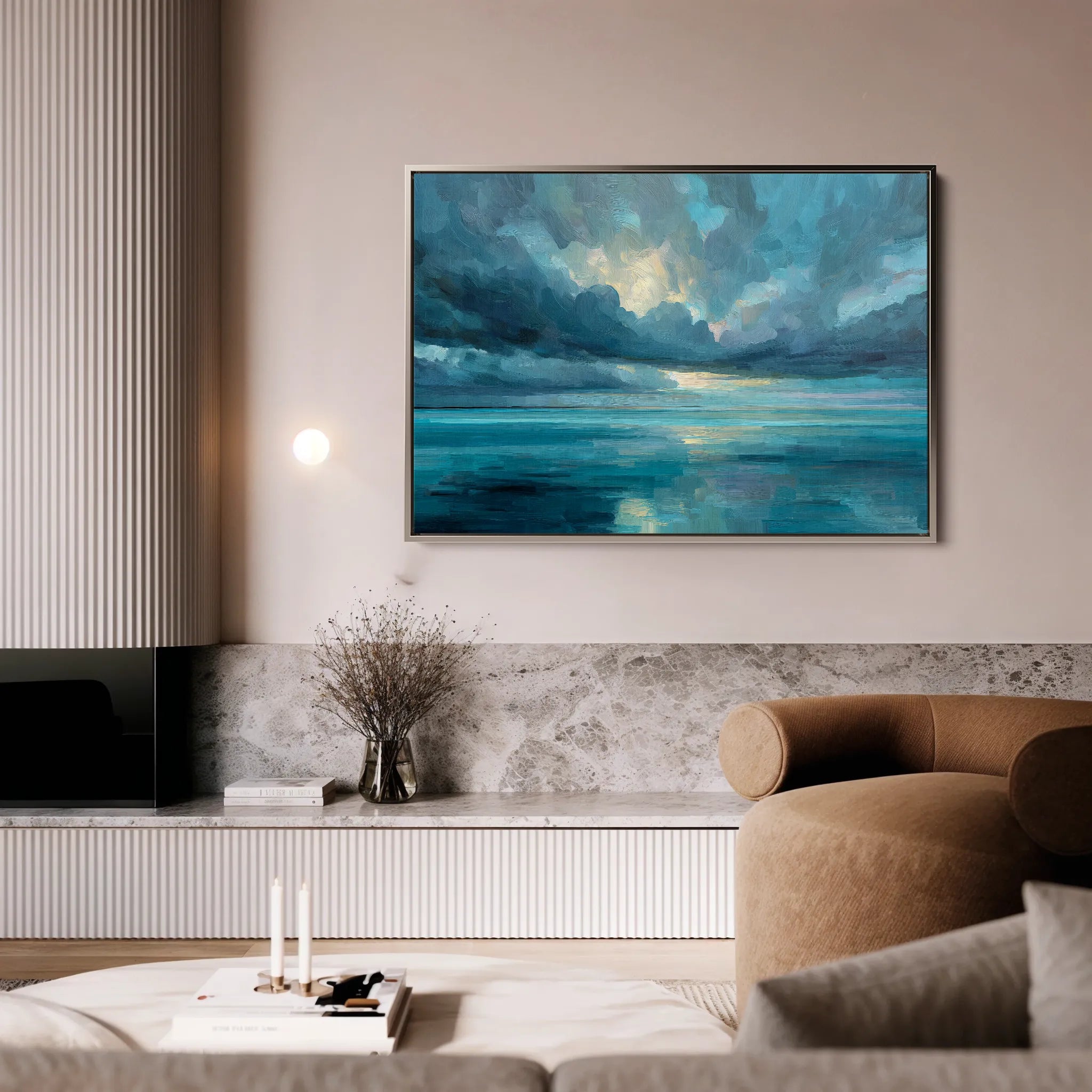 Abstract 1695 Canvas Art 60 x 40 cm / Black