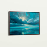 Abstract 1695 Canvas Art 60 x 40 cm / Black