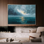 Abstract 1696 Canvas Art 60 x 40 cm / Black