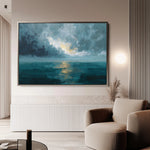 Abstract 1696 Canvas Art 60 x 40 cm / Black