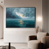 Abstract 1696 Canvas Art 60 x 40 cm / Black