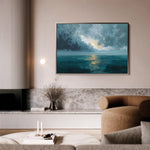 Abstract 1696 Canvas Art 60 x 40 cm / Black