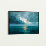 Abstract 1696 Canvas Art 60 x 40 cm / Black