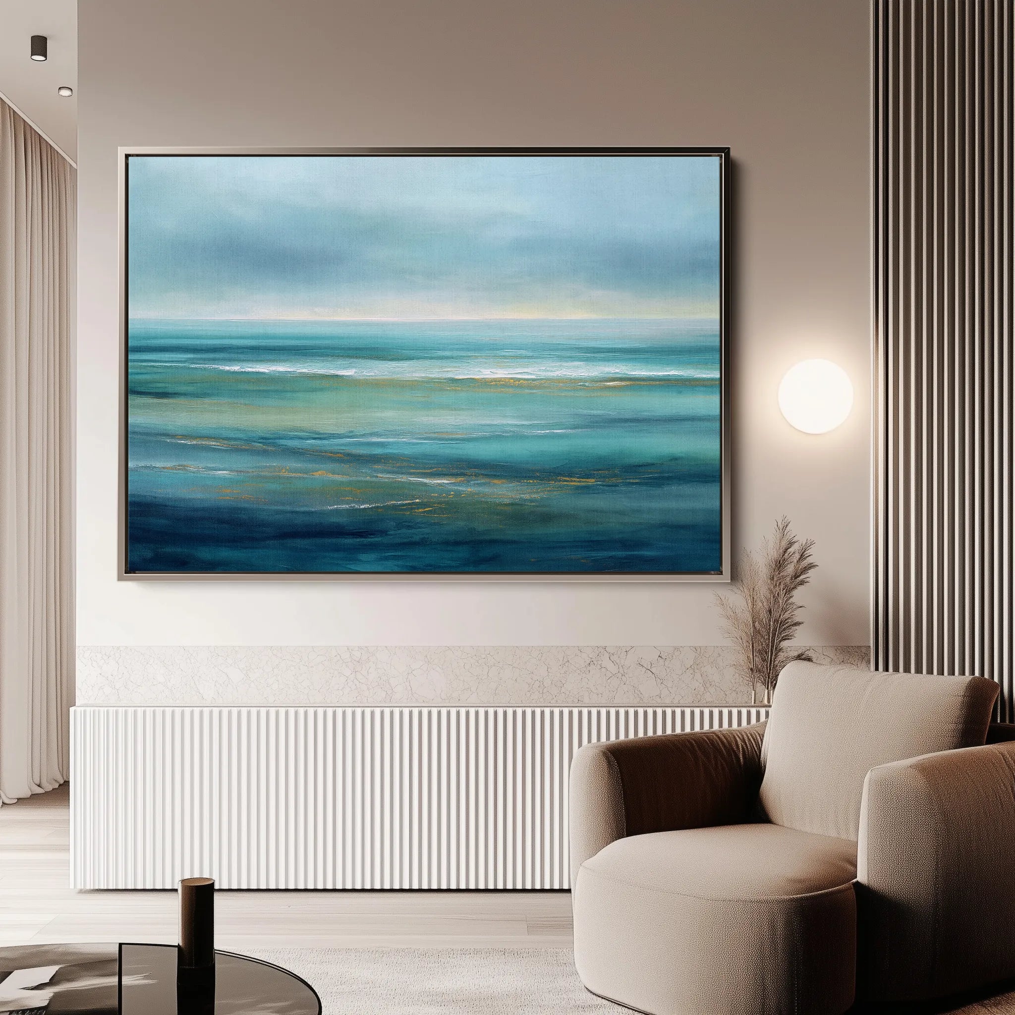 Abstract 1697 Canvas Art 60 x 40 cm / Black