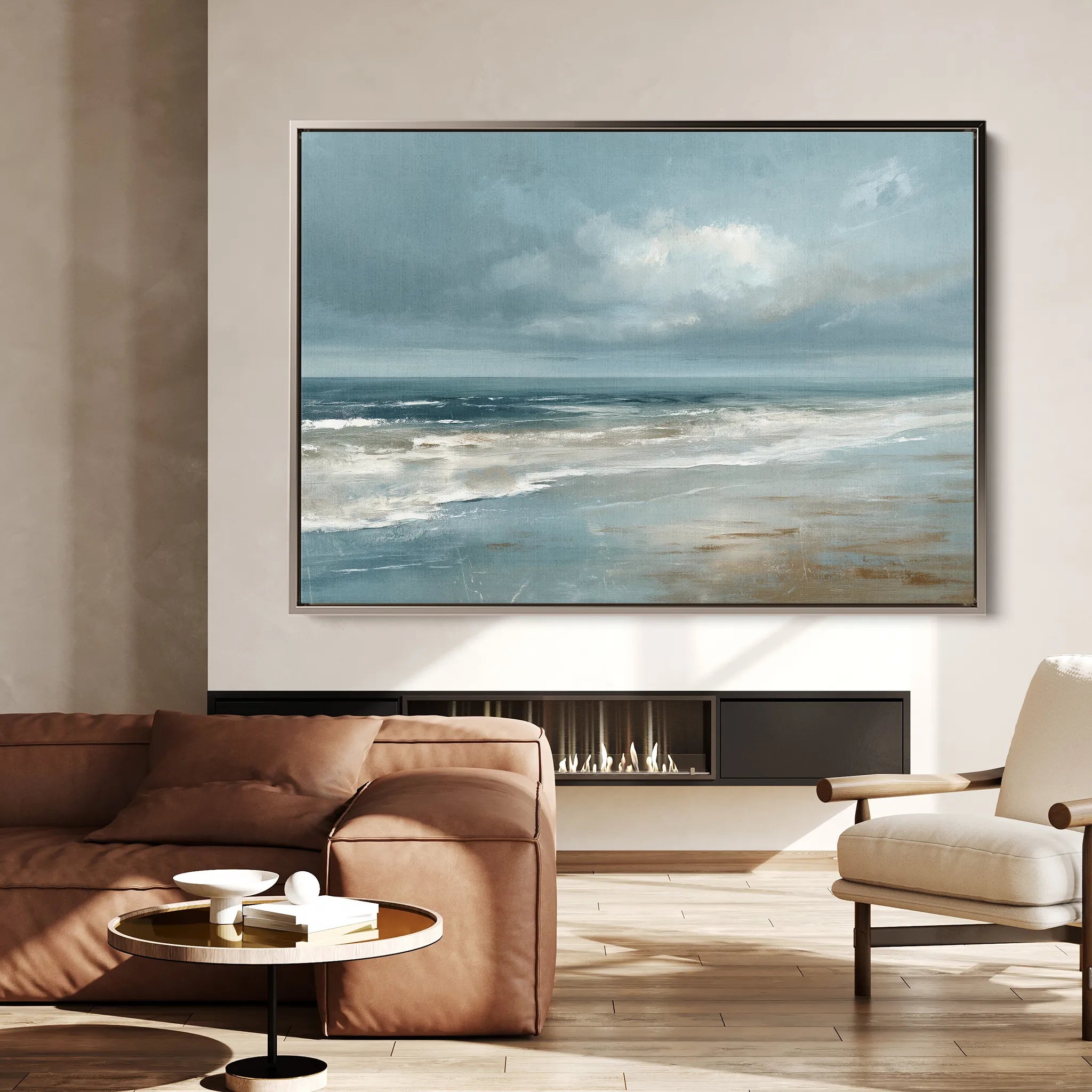 Abstract 1699 Canvas Art 60 x 40 cm / Black