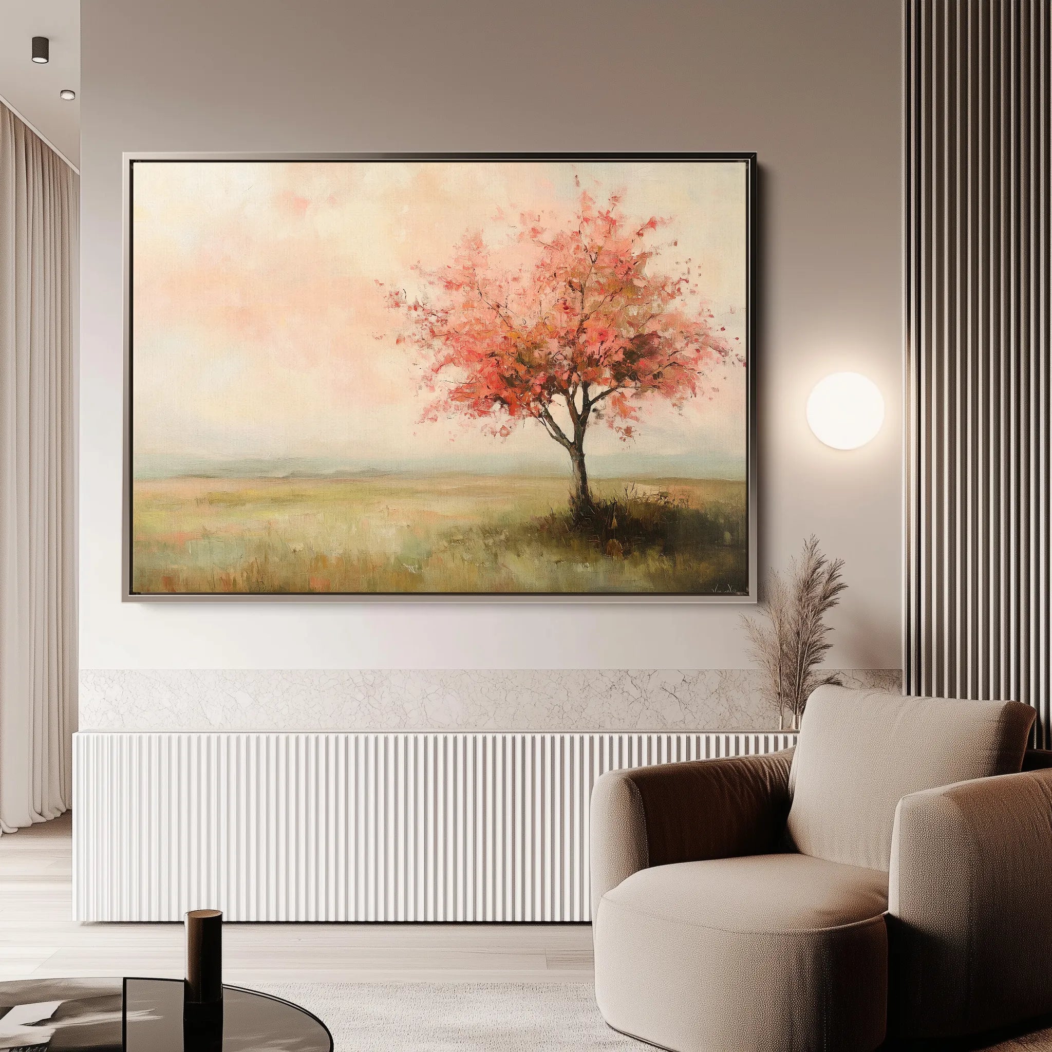 Landscape 170 Canvas Art 60 x 40 cm / Black