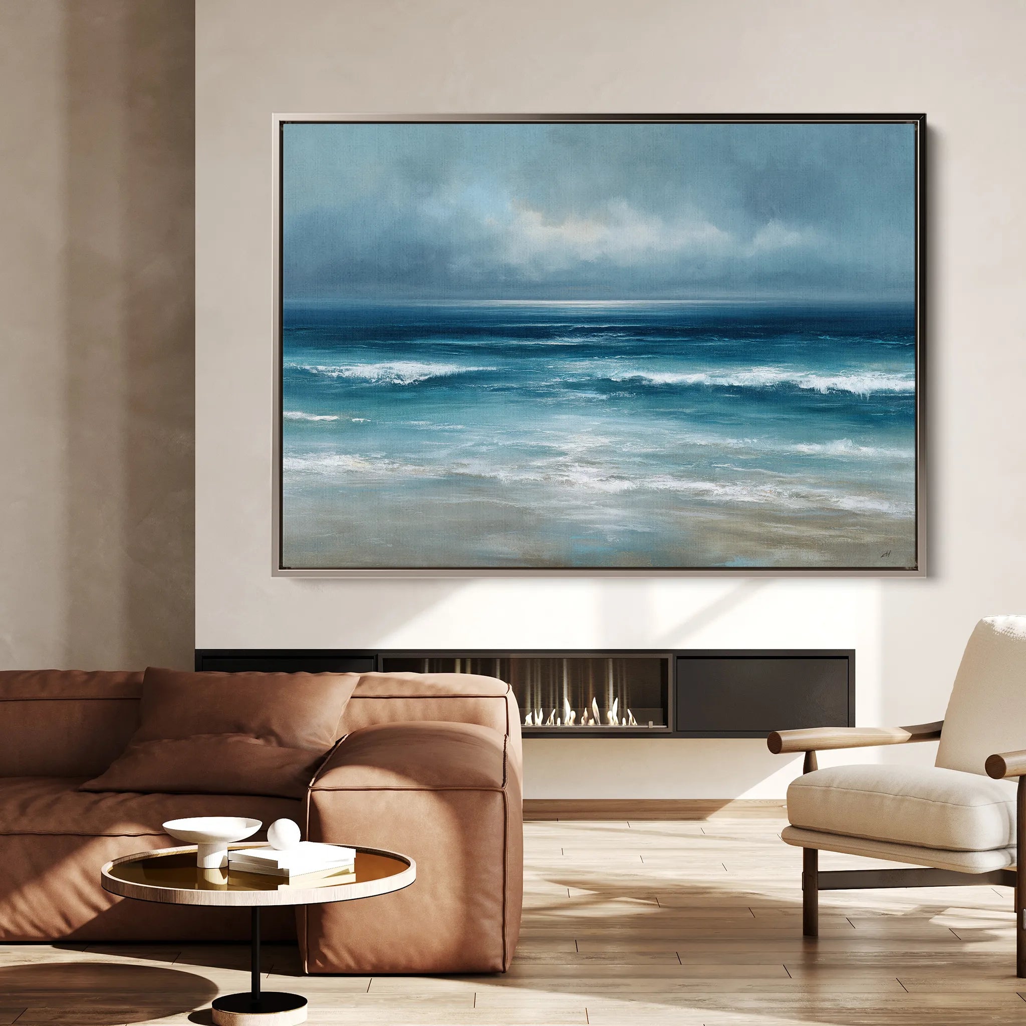 Abstract 1700 Canvas Art 60 x 40 cm / Black