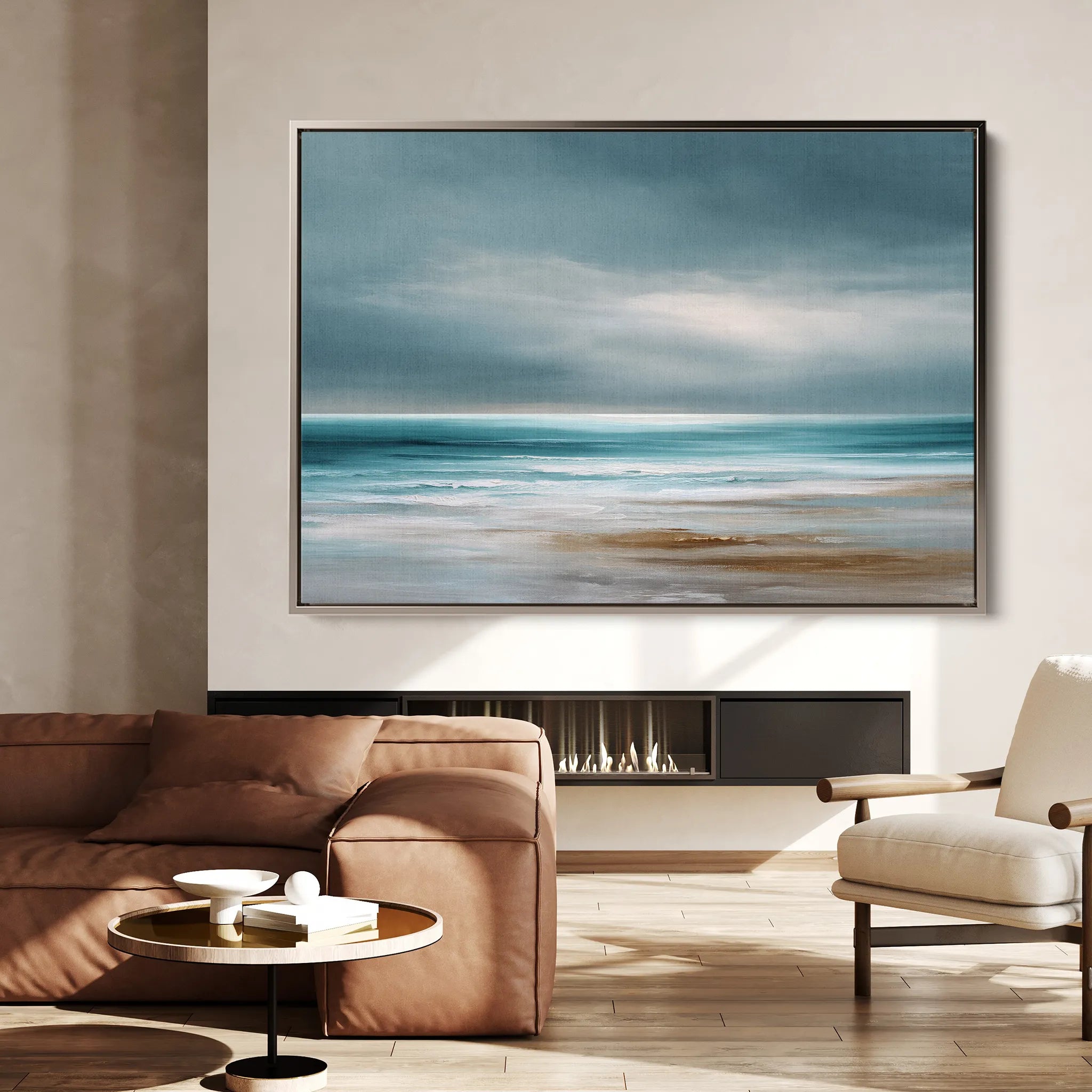 Abstract 1701 Canvas Art 60 x 40 cm / Black