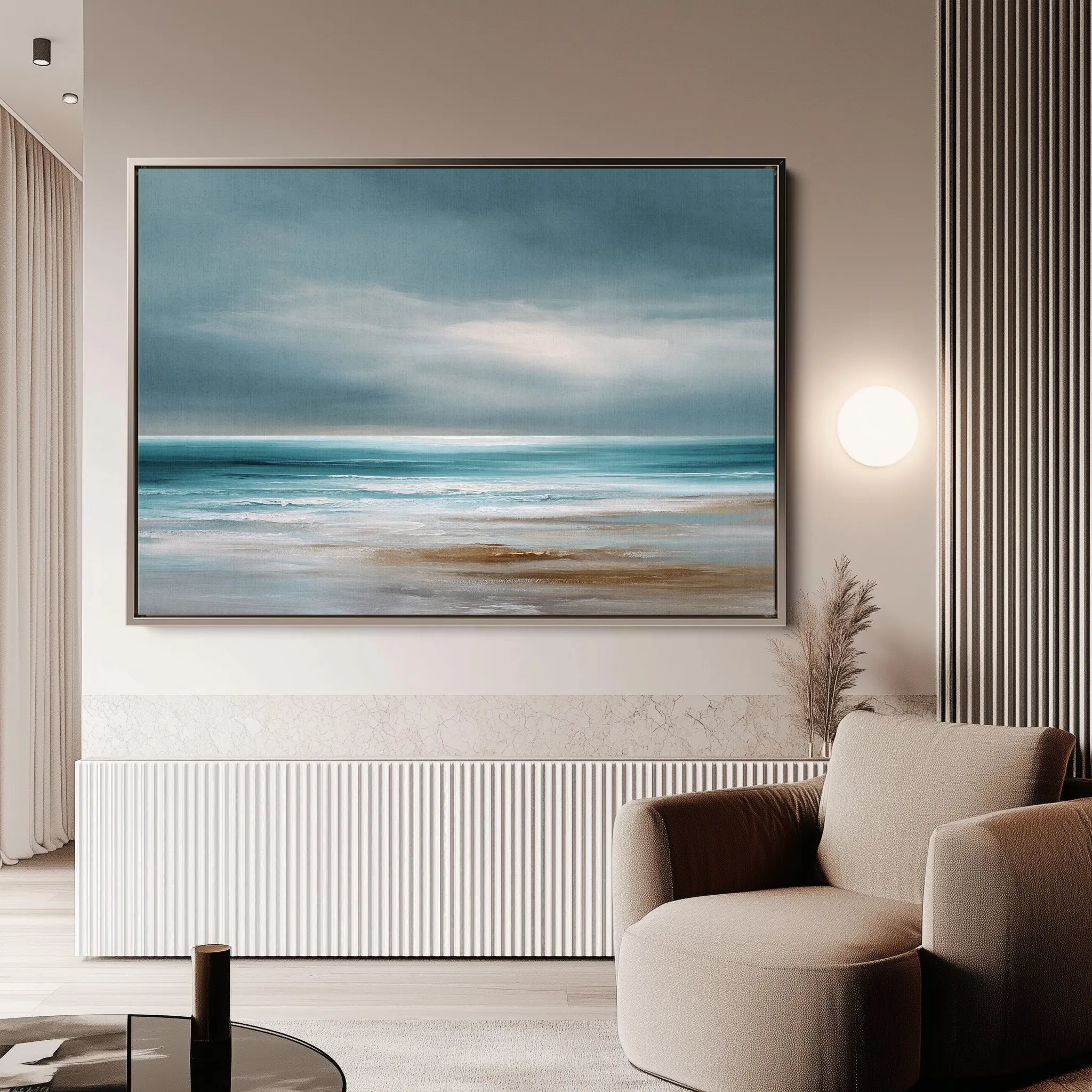 Abstract 1701 Canvas Art 60 x 40 cm / Black