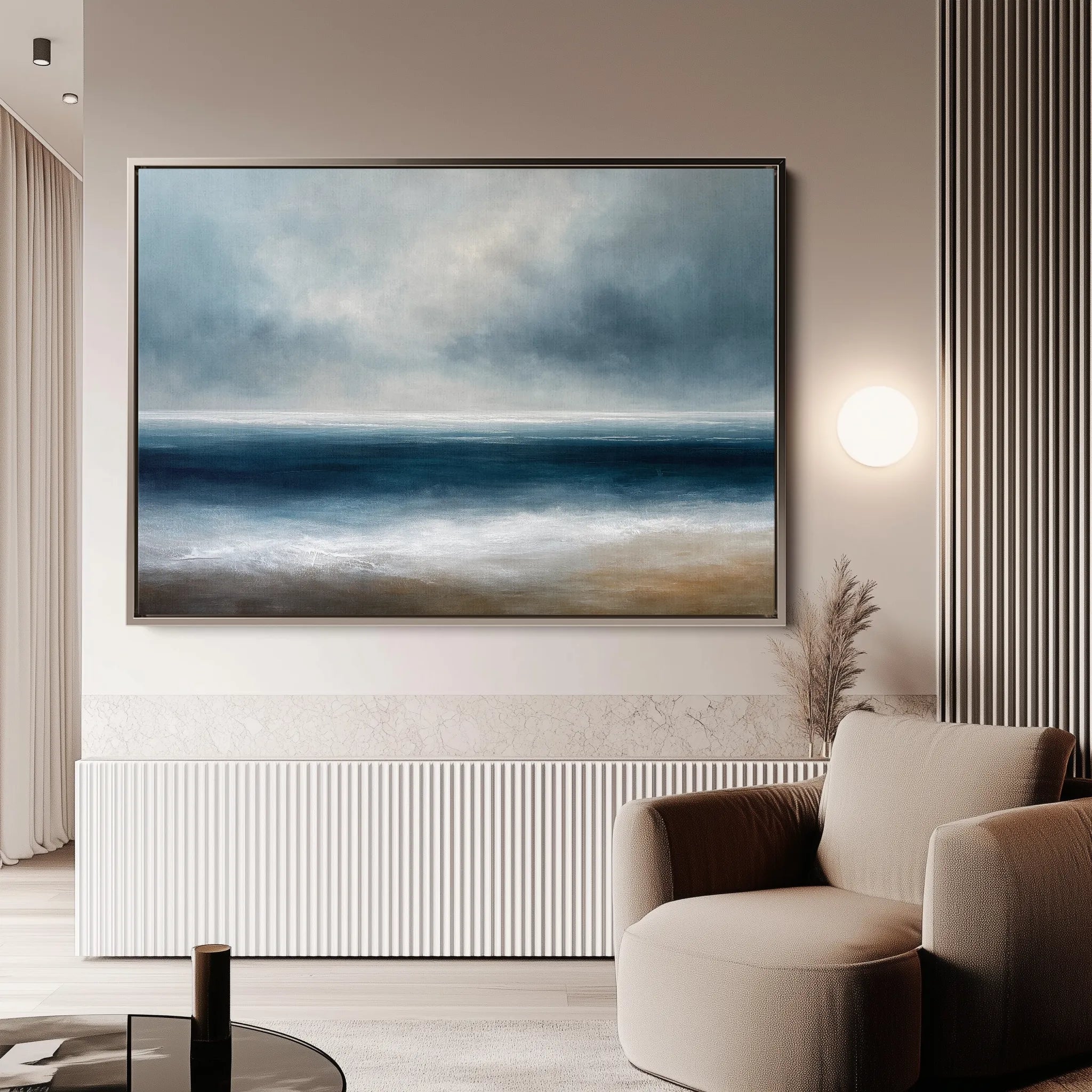 Abstract 1702 Canvas Art 60 x 40 cm / Black