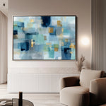 Abstract 1703 Canvas Art 60 x 40 cm / Black