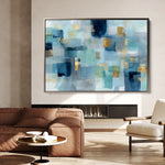 Abstract 1703 Canvas Art 60 x 40 cm / Black