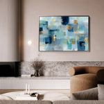 Abstract 1703 Canvas Art 60 x 40 cm / Black