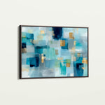 Abstract 1703 Canvas Art 60 x 40 cm / Black