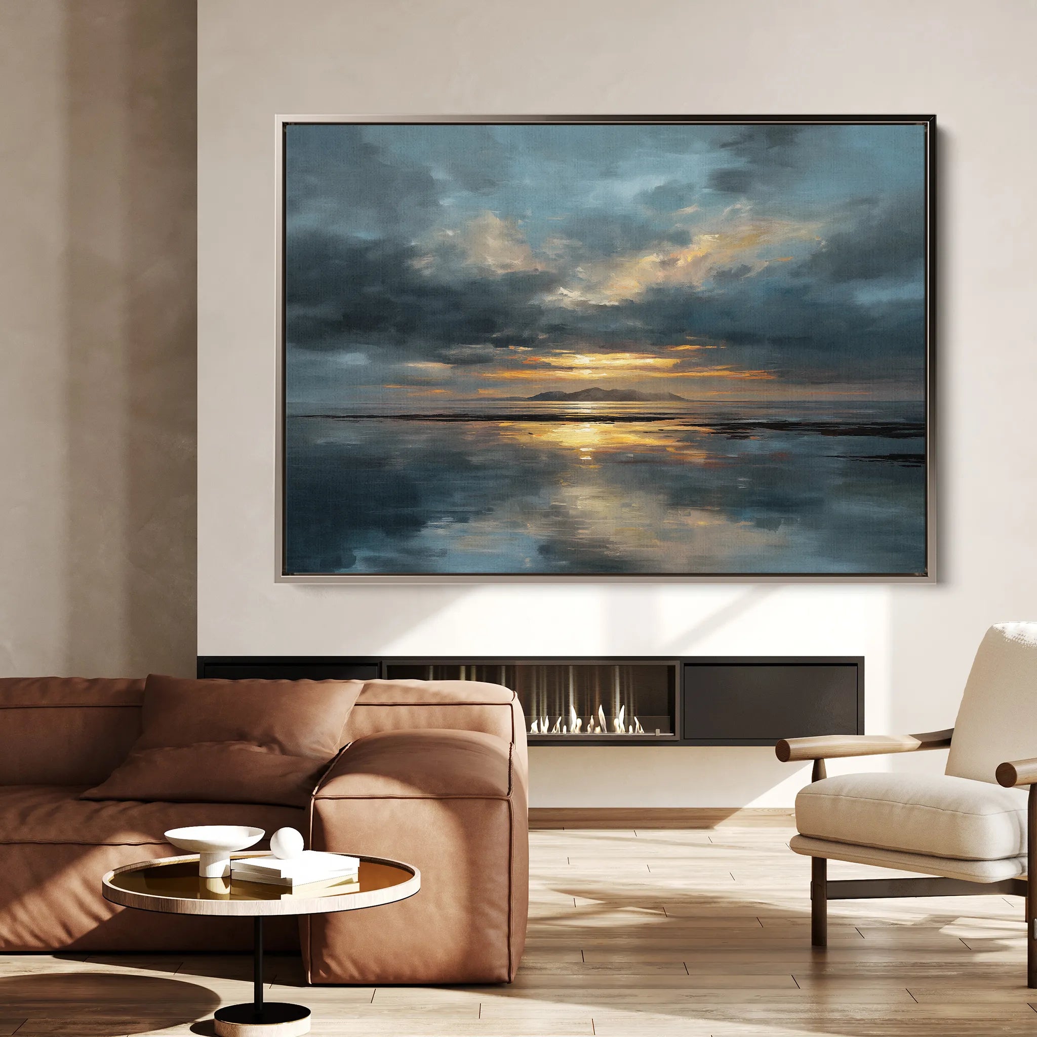 Abstract 1704 Canvas Art 60 x 40 cm / Black