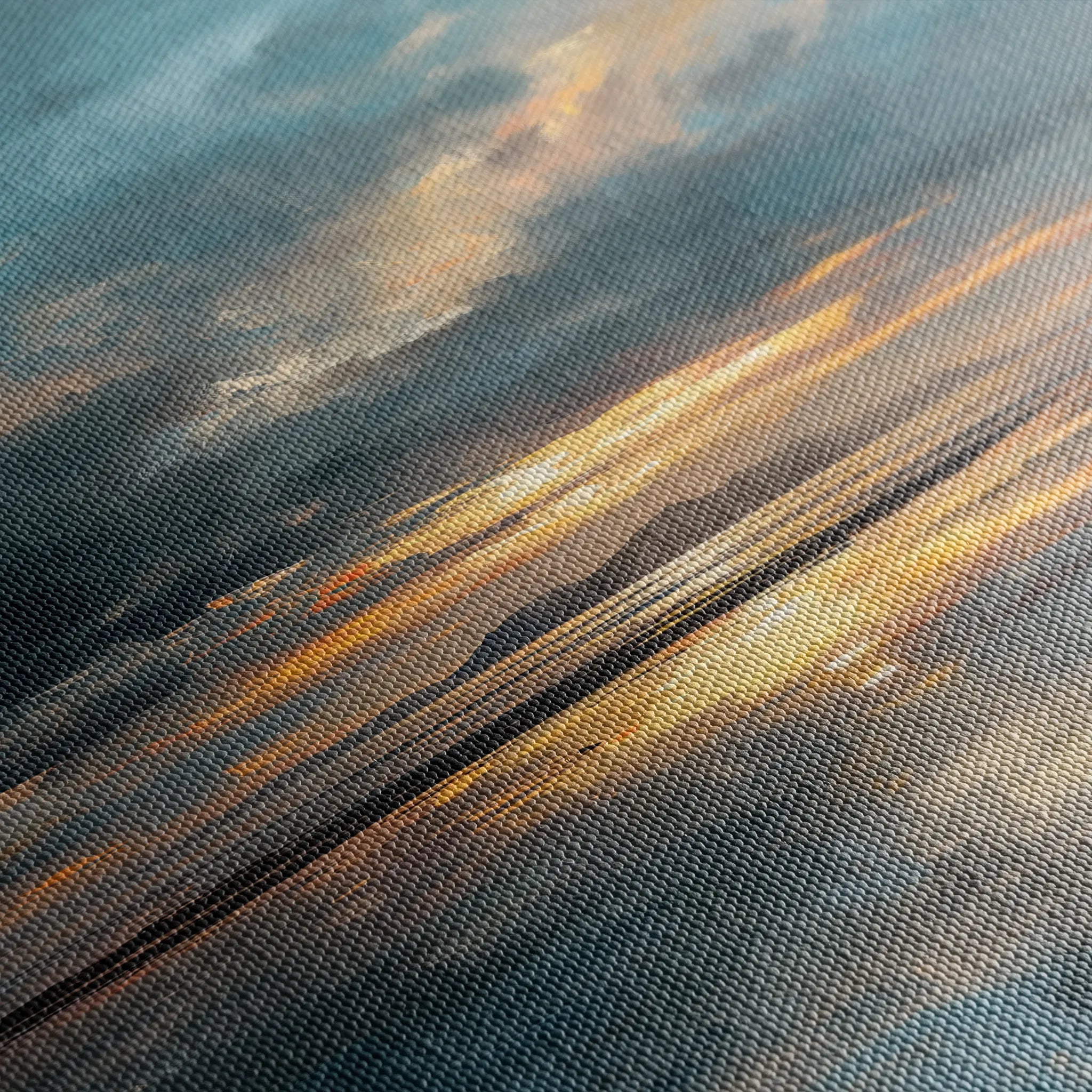 Abstract 1704 Canvas Art 60 x 40 cm / Black