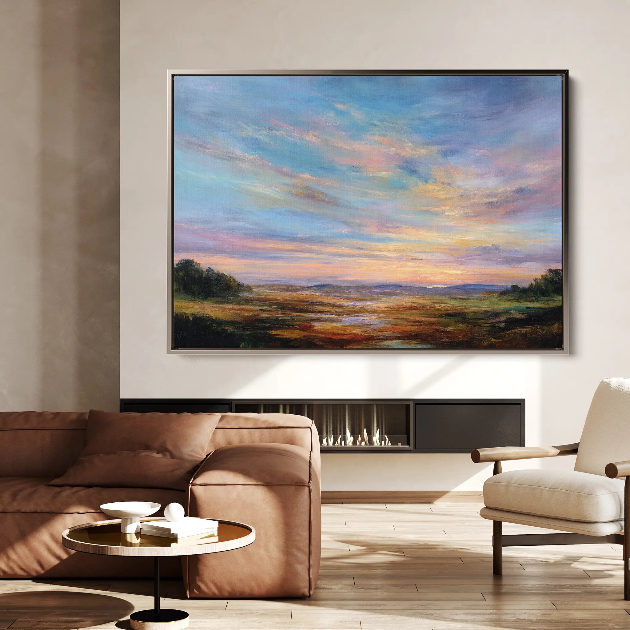 Abstract 1707 Canvas Art 60 x 40 cm / Black