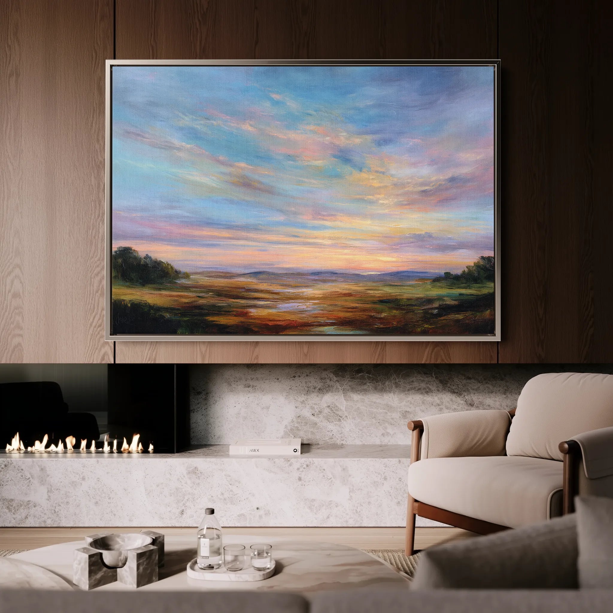 Abstract 1707 Canvas Art 60 x 40 cm / Black
