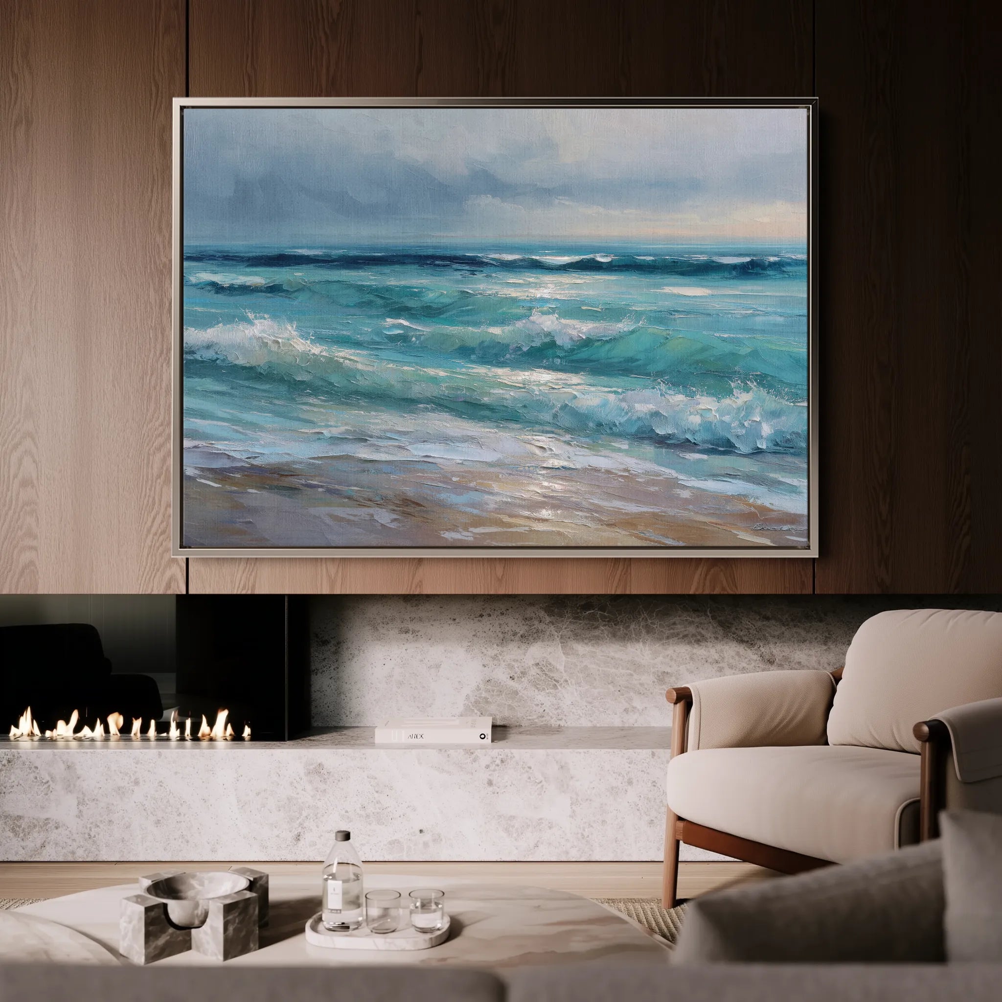 Abstract 1709 Canvas Art 60 x 40 cm / Black
