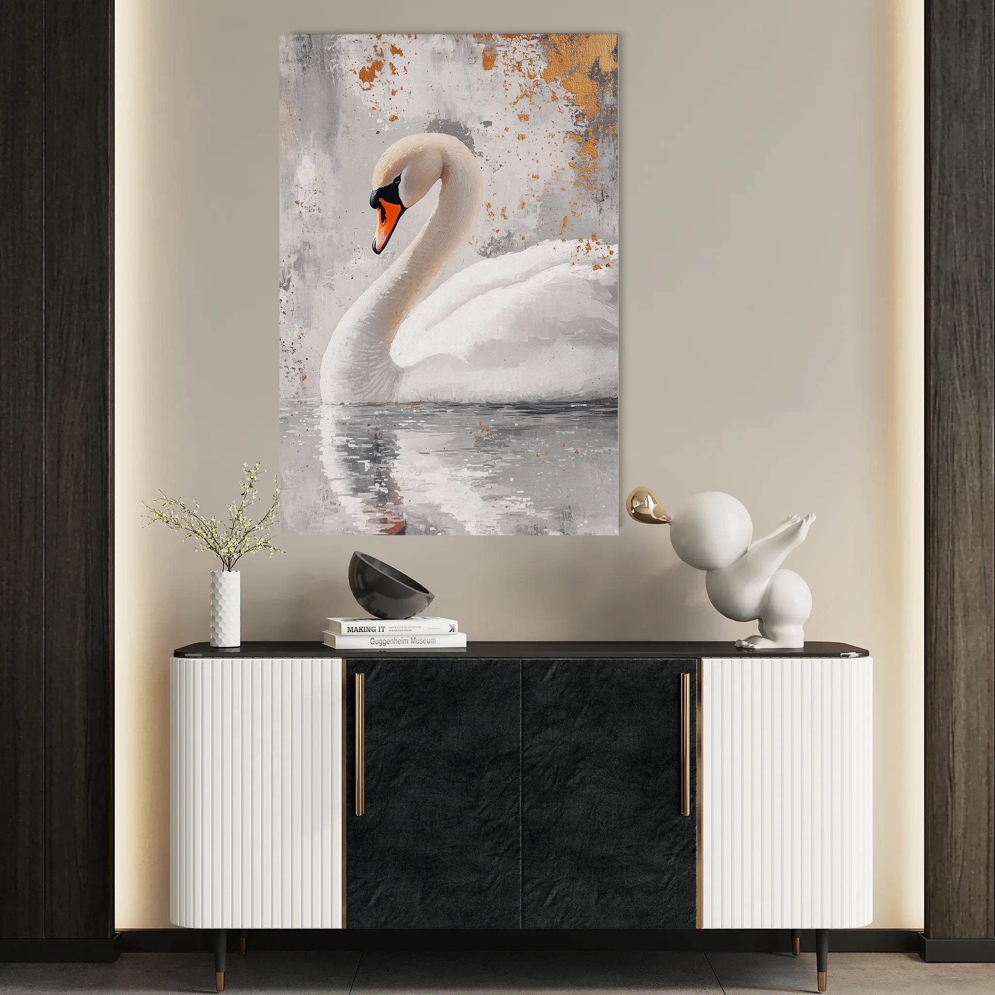 Animals 171 Canvas Art 60 x 40 cm / Black