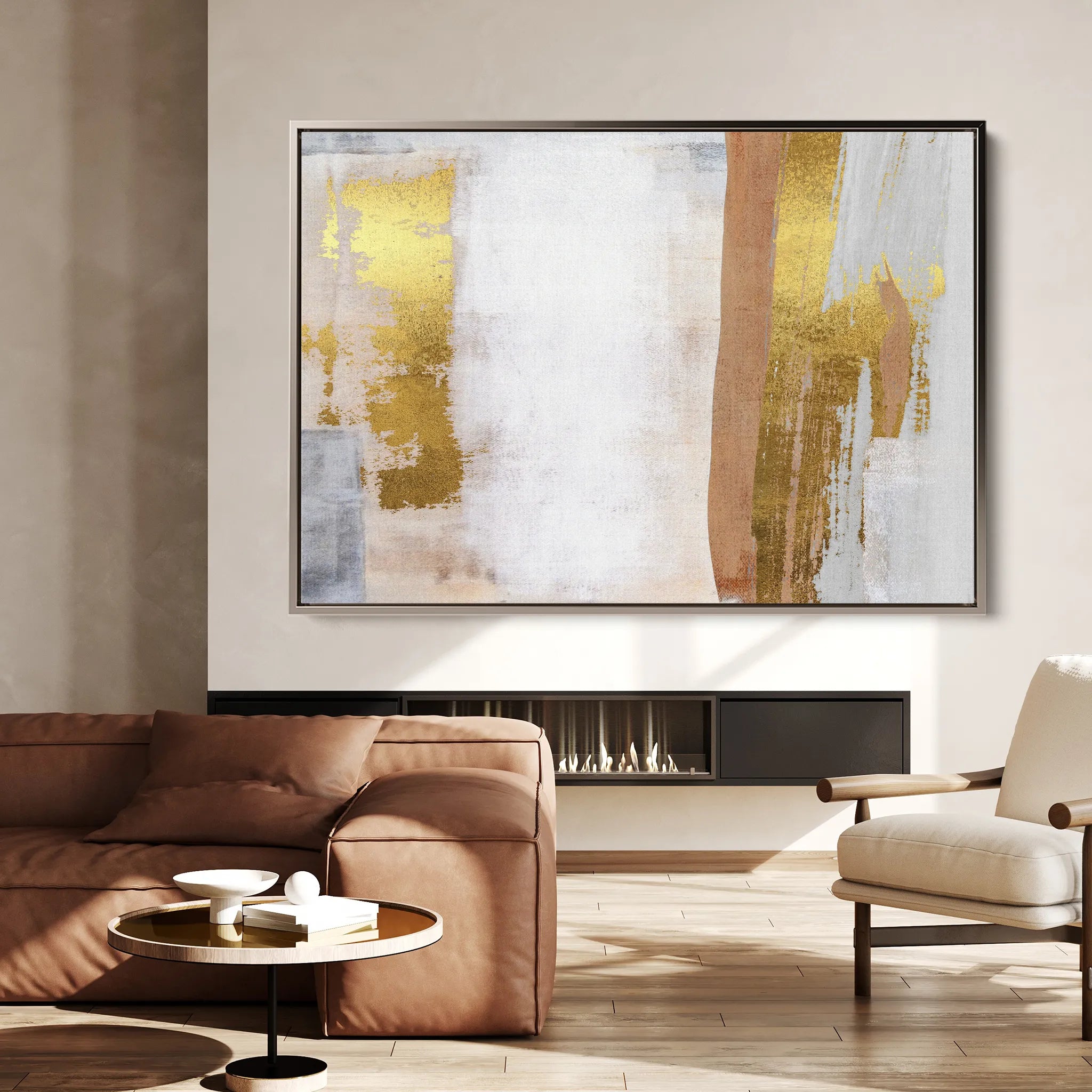 Abstract 171 Canvas Art 60 x 40 cm / Black