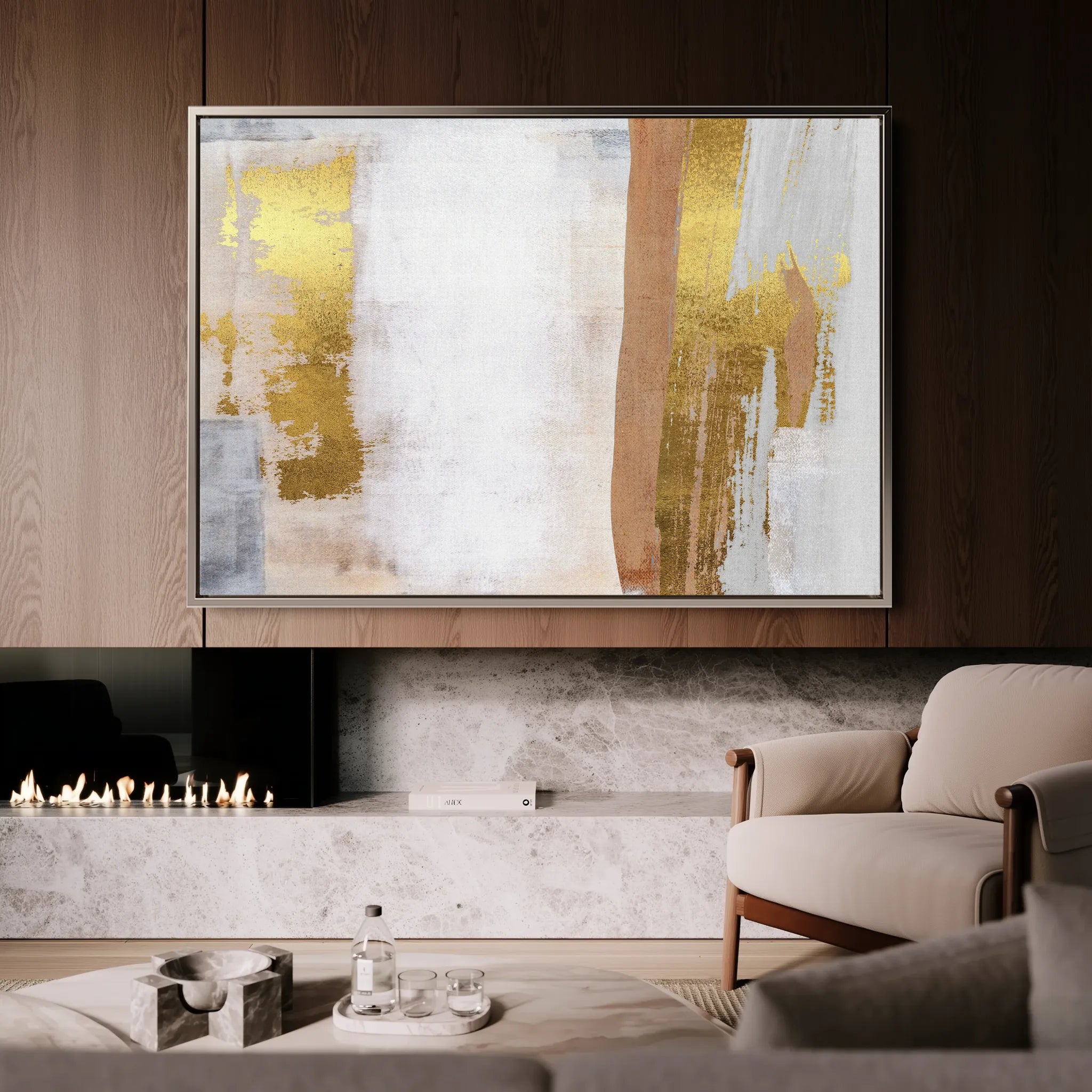 Abstract 171 Canvas Art 60 x 40 cm / Black