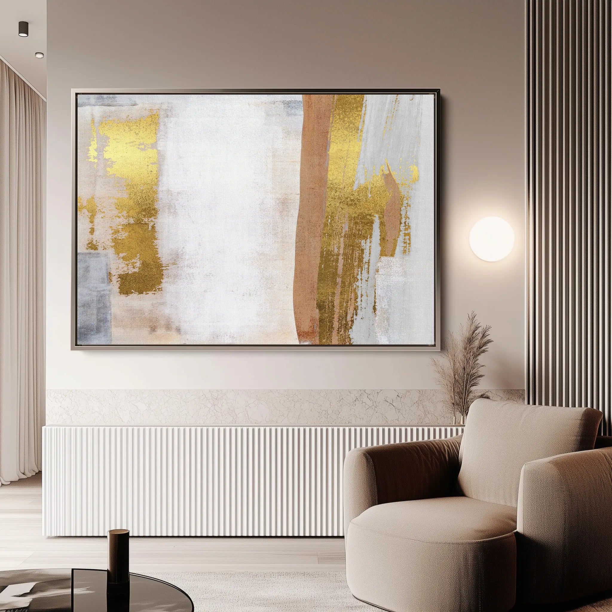 Abstract 171 Canvas Art 60 x 40 cm / Black